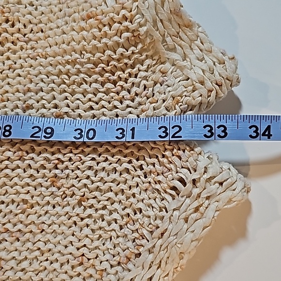 Free People FP Molly Playsuit Halter Romper Shorts Crochet Knit Cream L Backless - Picture 15 of 16